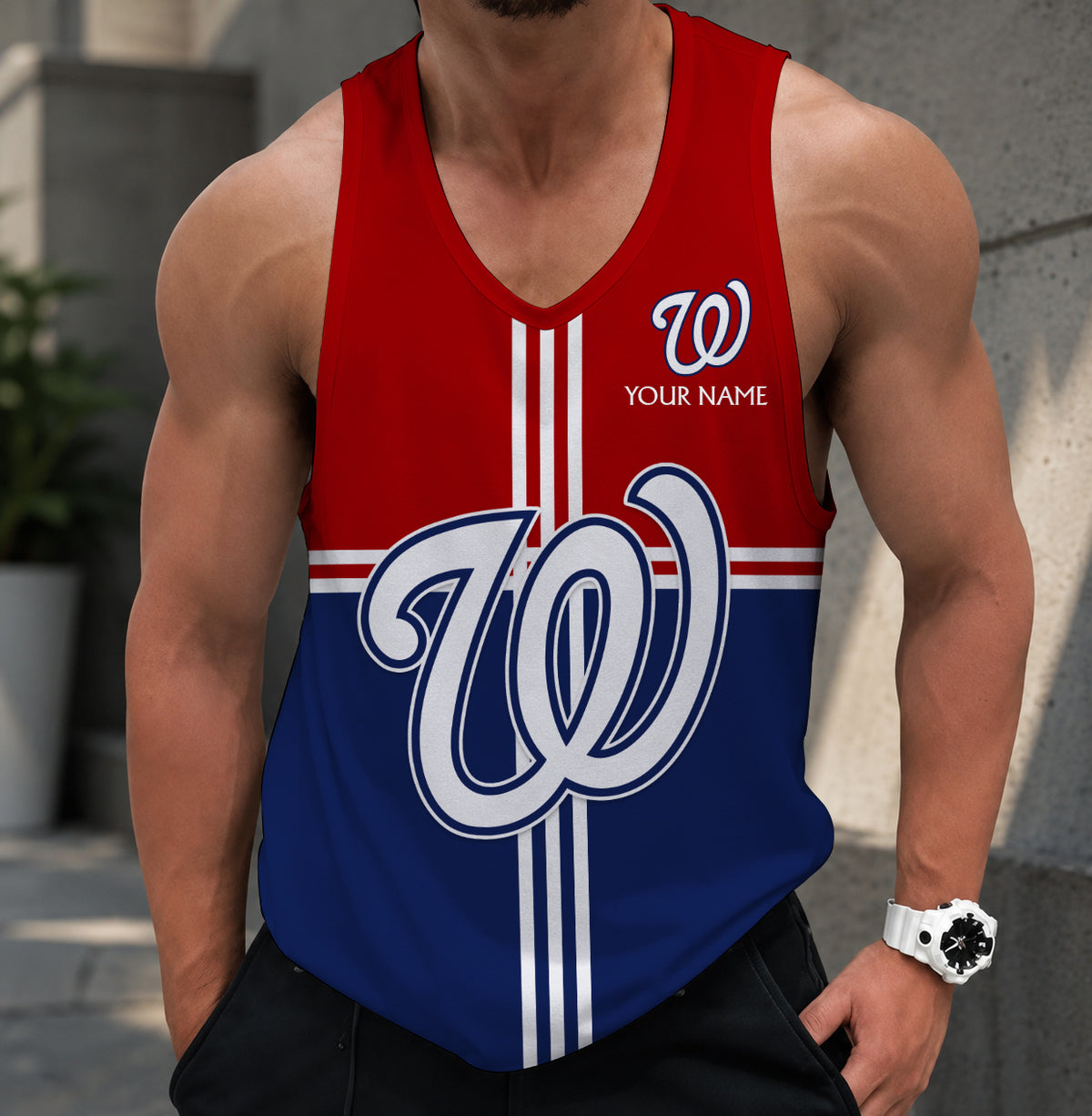 LIMITED EDITION - NEW CUSTOMIZED MLB28 WASHINGTON NATIONALS UNISEX TANK TOP