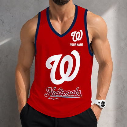 SPECIAL EDITION - NEW CUSTOMIZED MLB28 WASHINGTON NATIONALS UNISEX TANK TOP