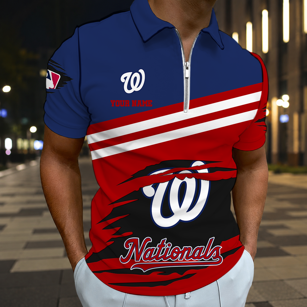 EXCLUSIVE EDITION - NEW CUSTOMIZED MLB28 WNS WASHINGTON NATIONALS T-SHIRT, POLO SHIRT, ZIP POLO SHIRT, SWEATSHIRT, HOODIE & ZIP HOODIE