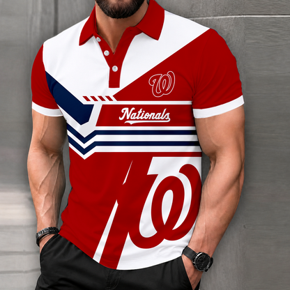 LIMITED EDITION - NEW CUSTOMIZED MLB28 WNS WASHINGTON NATIONALS POLO SHIRT, ZIP POLO SHIRT & T-SHIRTS