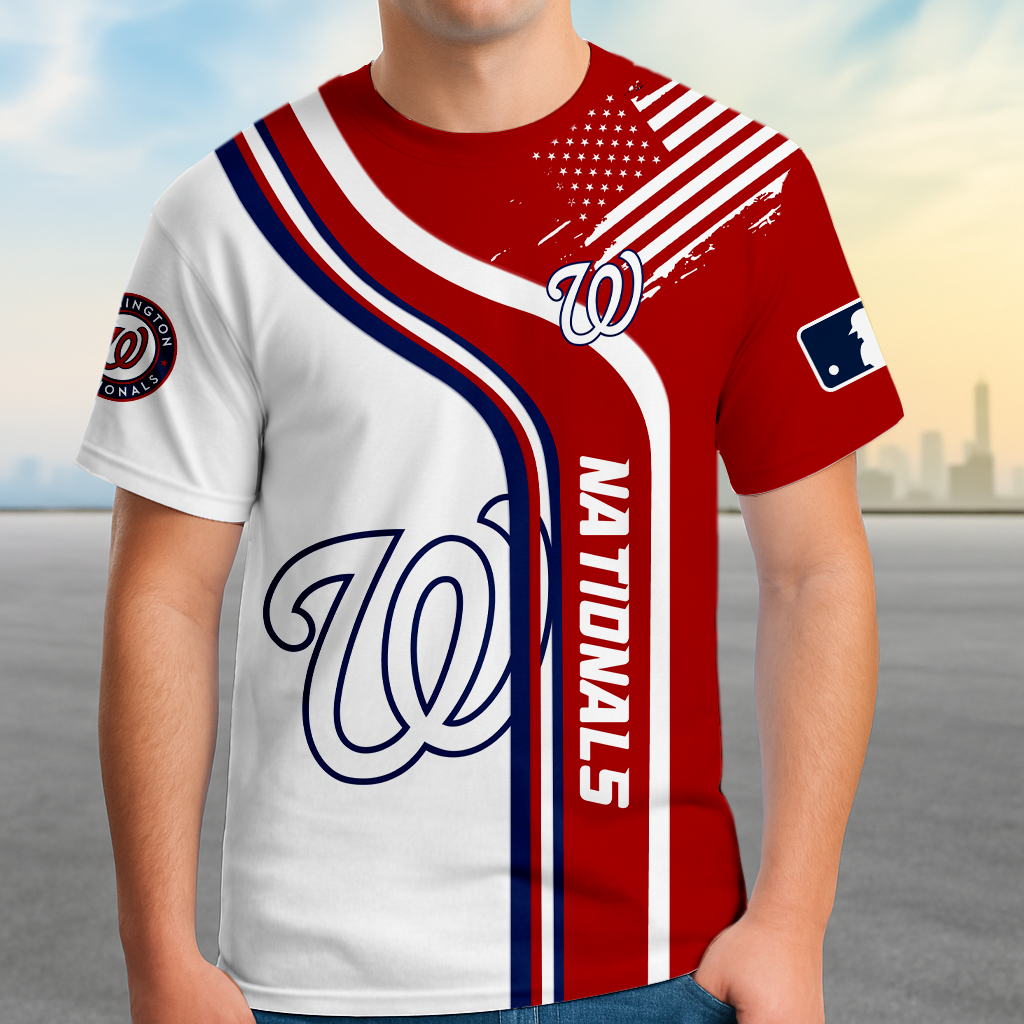 ELITE EDITION - NEW CUSTOMIZED MLB28 WNS WASHINGTON NATIONALS POLO SHIRT, ZIP POLO SHIRT & T-SHIRTS