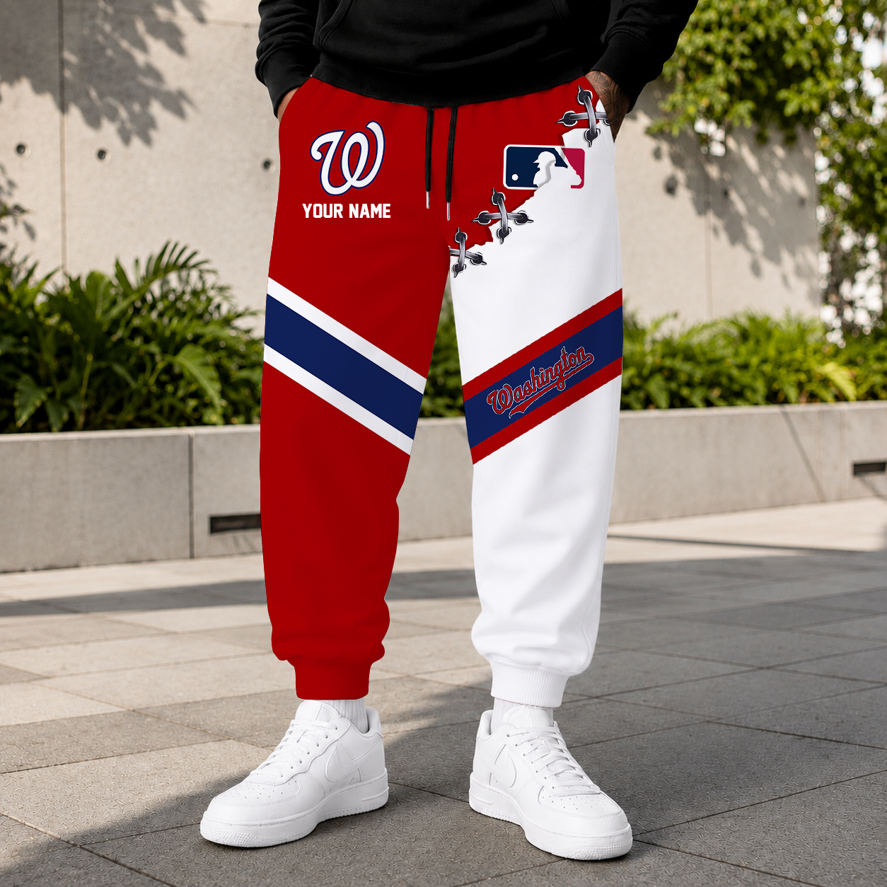 LIMITED EDITION - NEW CUSTOMIZED MLB28 WNS WASHINGTON NATIONALS SWEATPANTS