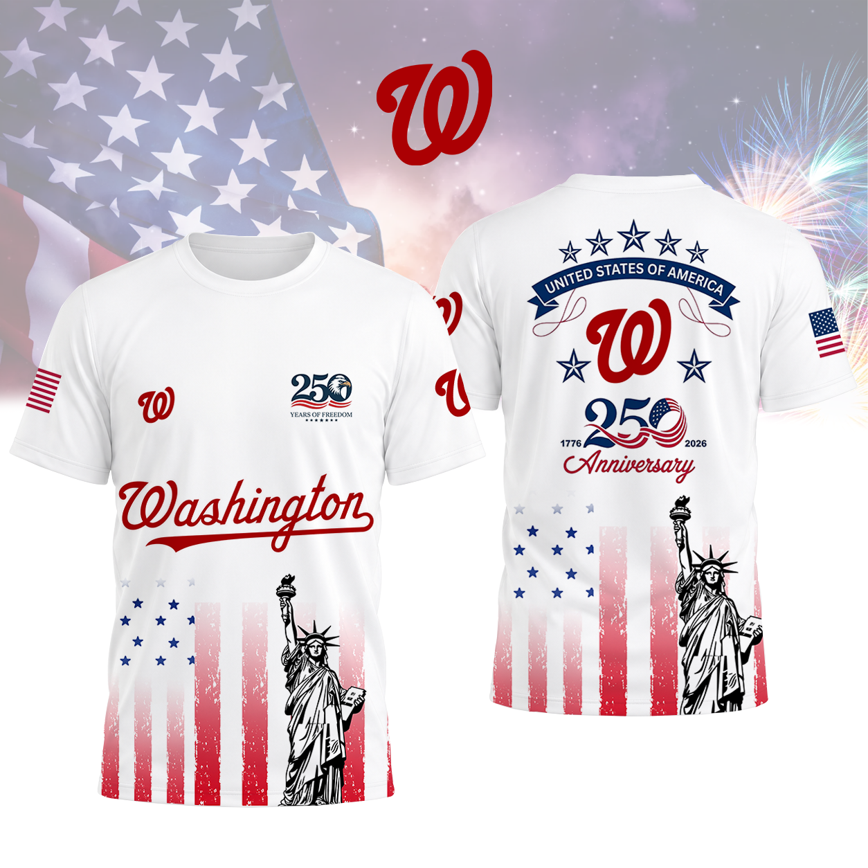 LIMITED EDITION - NEW CUSTOMIZED MLB28 WNS WASHINGTON NATIONALS T-SHIRT, POLO SHIRT, ZIP POLO SHIRT, SWEATSHIRT, HOODIE & ZIP HOODIE