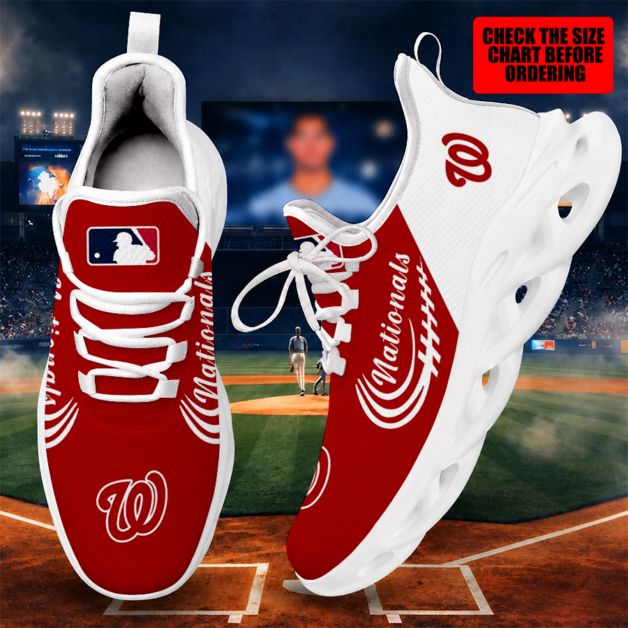 [FLASH SALE] NEW CUSTOMIZED MLB28 WNS WASHINGTON NATIONALS MAX SOUL SHOES