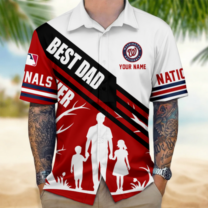 LIMITED EDITION - NEW CUSTOMIZED MLB28 WNS WASHINGTON NATIONALS UNISEX HAWAIIAN SHIRT