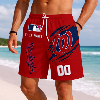 LIMITED EDITION - NEW PREMIUM MLB28 WNS WASHINGTON NATIONALS SHORT PANTS