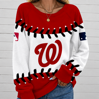 [FLASH SALE] NEW CUSTOMIZED MLB28 WNS WASHINGTON NATIONALS UNISEX SWEATSHIRT