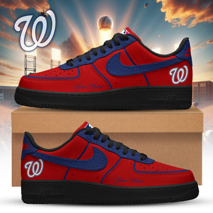 LIMITED EDITION - NEW CUSTOMIZED MLB28 WNS WASHINGTON NATIONALS AF1 SNEAKERS