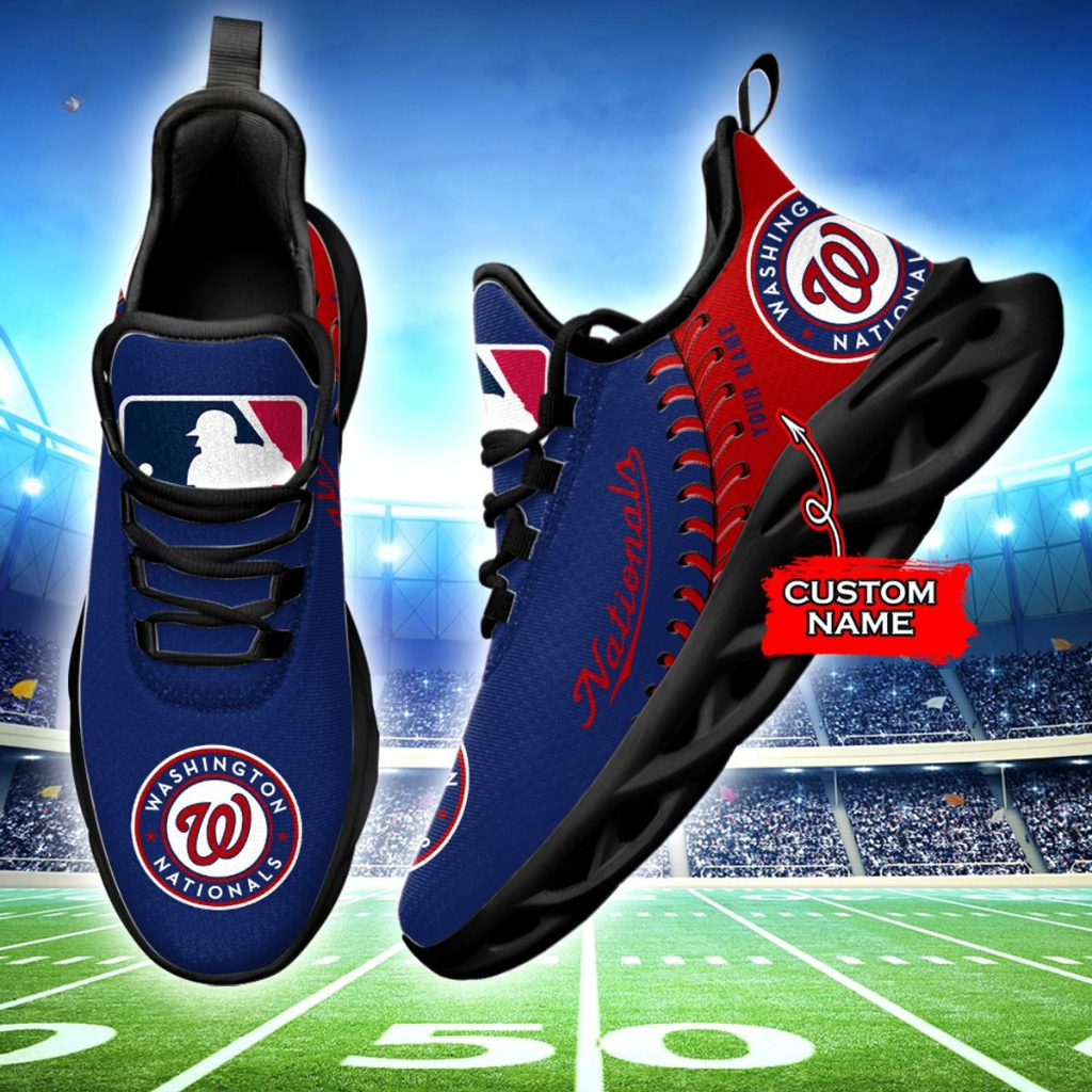 [FLASH SALE] NEW CUSTOMIZED MLB28 WNS WASHINGTON NATIONALS MAX SOUL SHOES