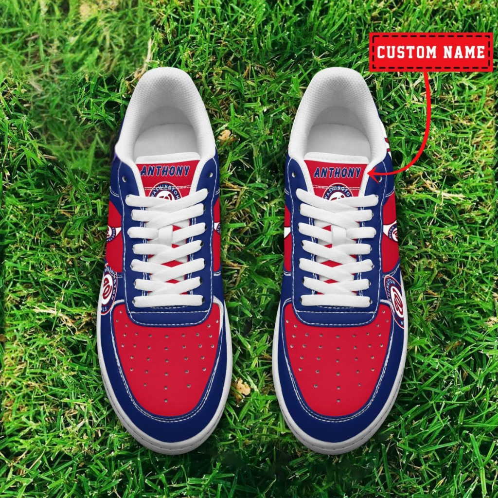 [FLASH SALE] NEW CUSTOMIZED MLB28 WNS WASHINGTON NATIONALS AF1 SHOES