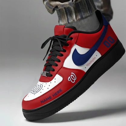 [FLASH SALE] NEW CUSTOMIZED MLB28 WNS WASHINGTON NATIONALS AF1 SHOES