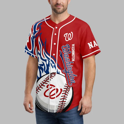 [FLASH SALE] NEW CUSTOMIZED MLB28 WNS WASHINGTON NATIONALS BASEBALL JERSEY