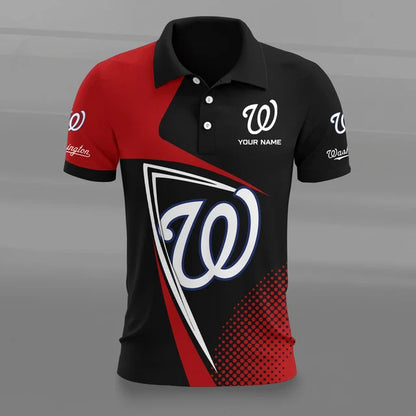 [FLASH SALE] NEW CUSTOMIZED MLB28 WNS WASHINGTON NATIONALS POLO SHIRT