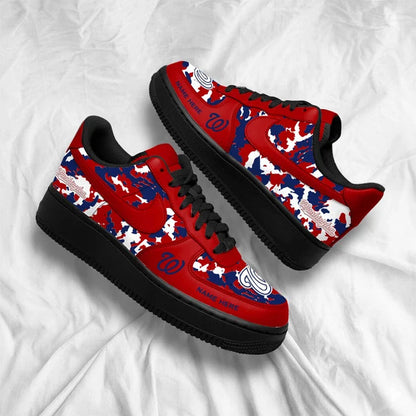 [FLASH SALE] NEW CUSTOMIZED MLB28 WNS WASHINGTON NATIONALS AF1 SHOES