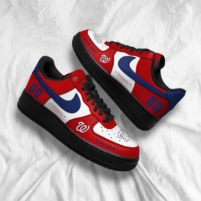 [FLASH SALE] NEW CUSTOMIZED MLB28 WNS WASHINGTON NATIONALS AF1 SHOES