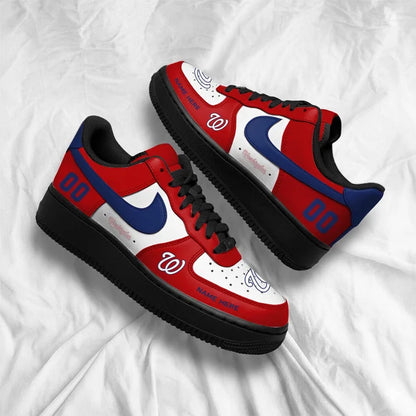 [FLASH SALE] NEW CUSTOMIZED MLB28 WNS WASHINGTON NATIONALS AF1 SHOES