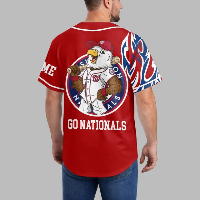 [FLASH SALE] NEW CUSTOMIZED MLB28 WNS WASHINGTON NATIONALS BASEBALL JERSEY