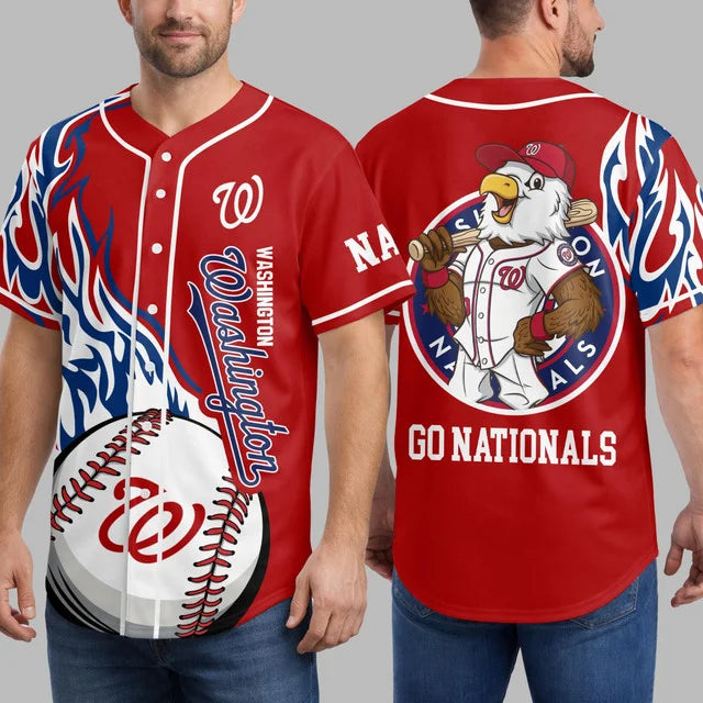 [FLASH SALE] NEW CUSTOMIZED MLB28 WNS WASHINGTON NATIONALS BASEBALL JERSEY
