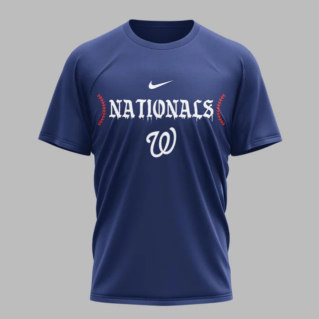 [FLASH SALE] NEW CUSTOMIZED MLB28 WNS WASHINGTON NATIONALS MUTICOLOR T-SHIRT
