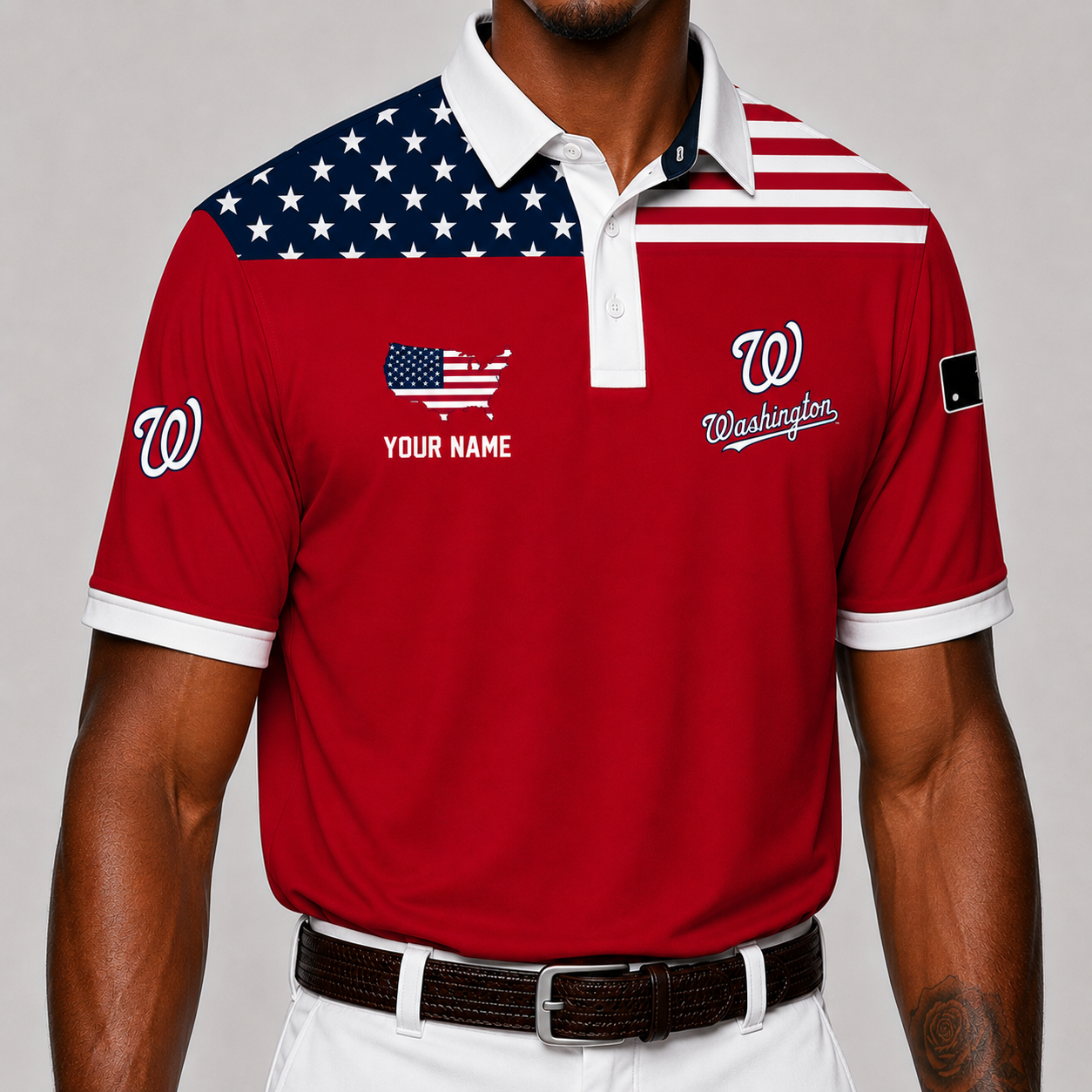 LIMITED EDITION - NEW CUSTOMIZED MLB28 WNS WASHINGTON NATIONALS POLO SHIRT, ZIP POLO SHIRT & T-SHIRTS