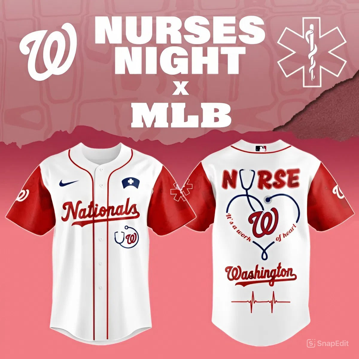 LIMITED EDITION - NEW CUSTOMIZED MLB28 WNS WASHINGTON NATIONALS BASEBALL JERSEY