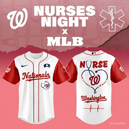 LIMITED EDITION - NEW CUSTOMIZED MLB28 WNS WASHINGTON NATIONALS BASEBALL JERSEY