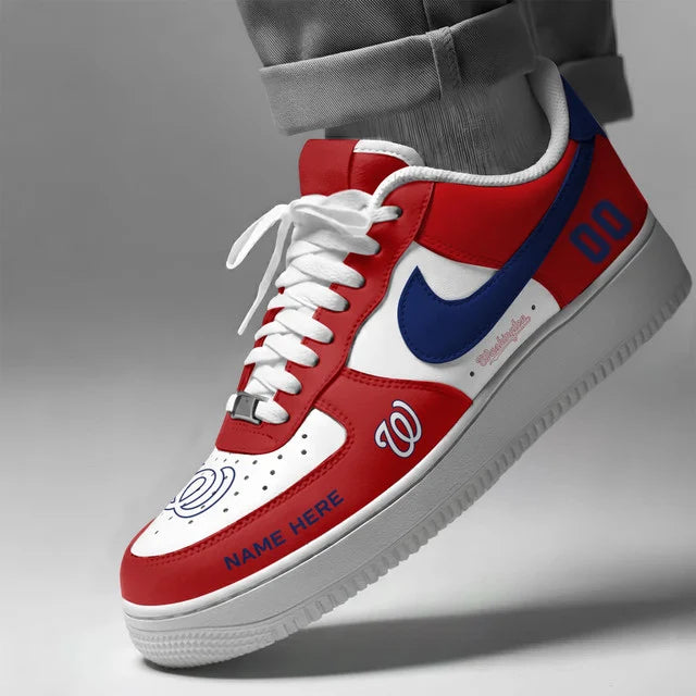 [FLASH SALE] NEW CUSTOMIZED MLB28 WNS WASHINGTON NATIONALS AF1 SHOES