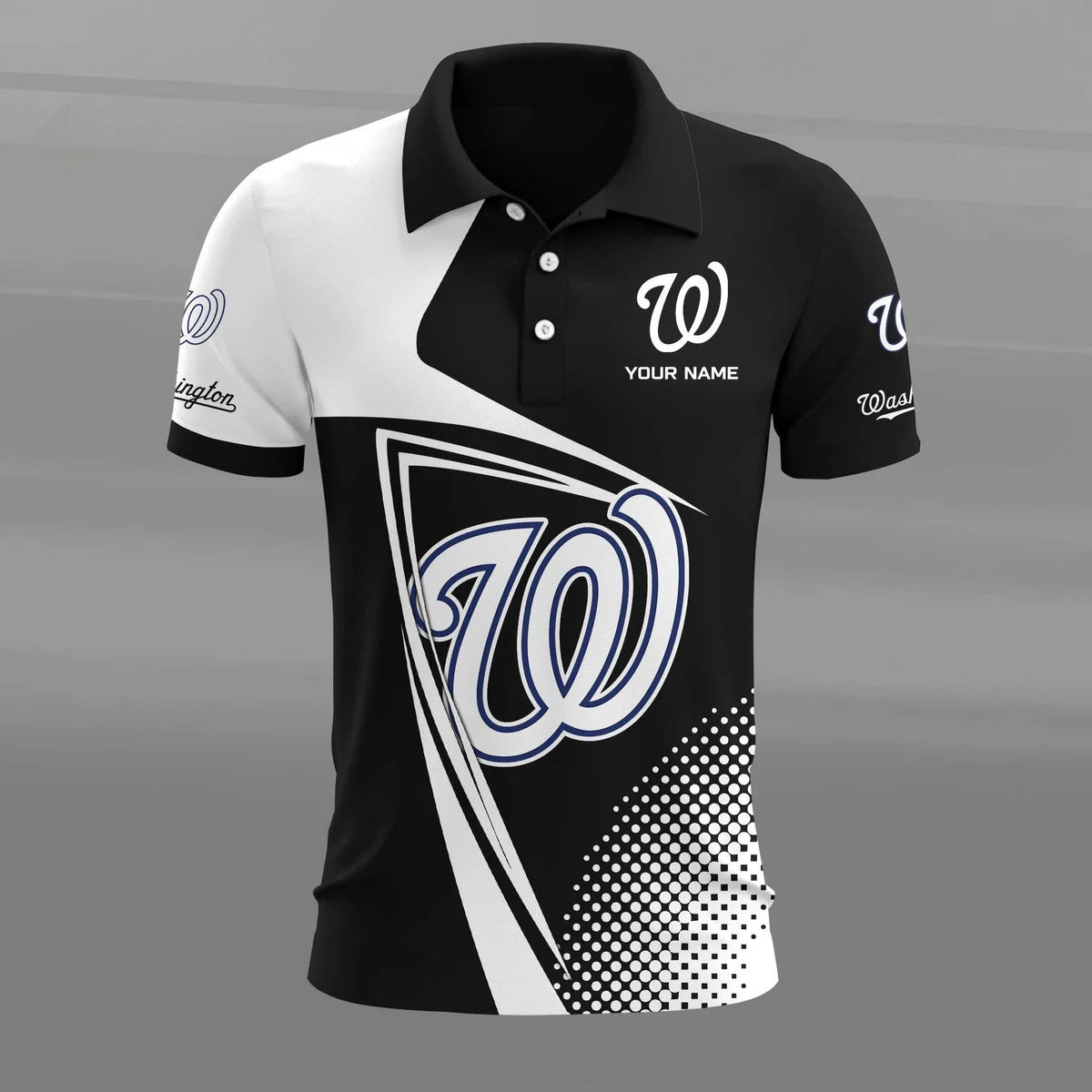[FLASH SALE] NEW CUSTOMIZED MLB28 WNS WASHINGTON NATIONALS POLO SHIRT