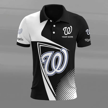[FLASH SALE] NEW CUSTOMIZED MLB28 WNS WASHINGTON NATIONALS POLO SHIRT