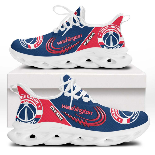 LIMITED EDITION - NEW CUSTOMIZED NBA28 WWI WASHINGTON WIZARDS PREMIUM CLUNKY SNEAKERS
