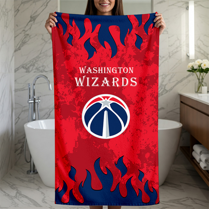 LIMITED EDITION - NEW CUSTOMIZED NBA28 WWI WASHINGTON WIZARDS BEACH TOWEL FOR FAN