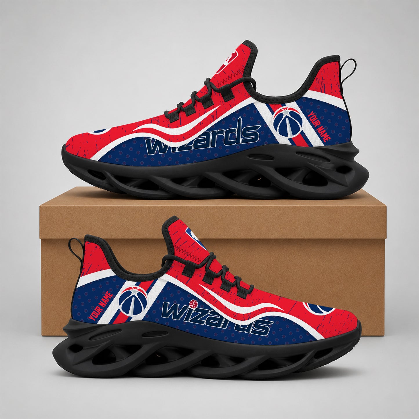 LIMITED EDITION - NEW CUSTOMIZED NBA28 WWI WASHINGTON WIZARDS MAX SOUL SHOES