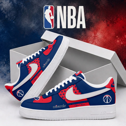 LIMITED EDITION - NEW CUSTOMIZED NBA28 WWI WASHINGTON WIZARDS AF1 SHOES