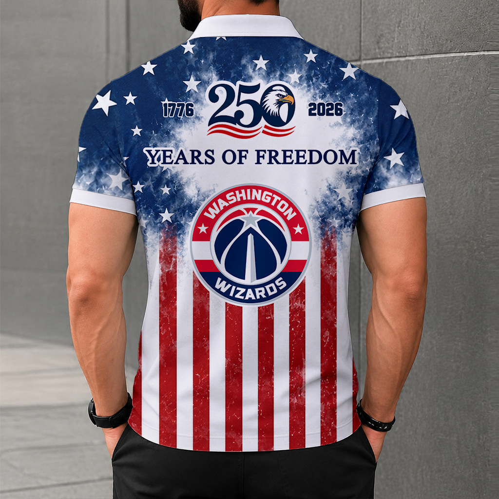LIMITED EDITION - NEW CUSTOMIZED NBA28 WWI WASHINGTON WIZARDS POLO SHIRT, ZIP POLO SHIRT & T-SHIRTS