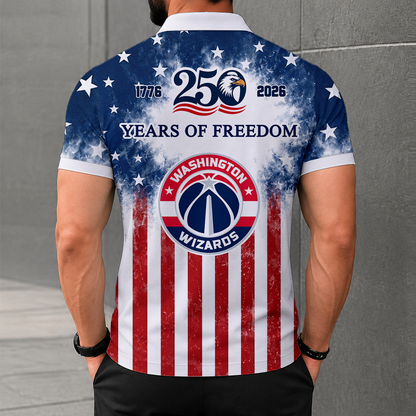 LIMITED EDITION - NEW CUSTOMIZED NBA28 WWI WASHINGTON WIZARDS POLO SHIRT, ZIP POLO SHIRT & T-SHIRTS