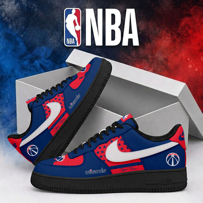 LIMITED EDITION - NEW CUSTOMIZED NBA28 WWI WASHINGTON WIZARDS AF1 SHOES