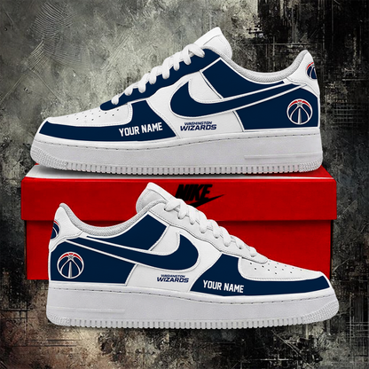 LIMITED EDITION - NEW CUSTOMIZED NBA28 WWI WASHINGTON WIZARDS AF1 SHOES