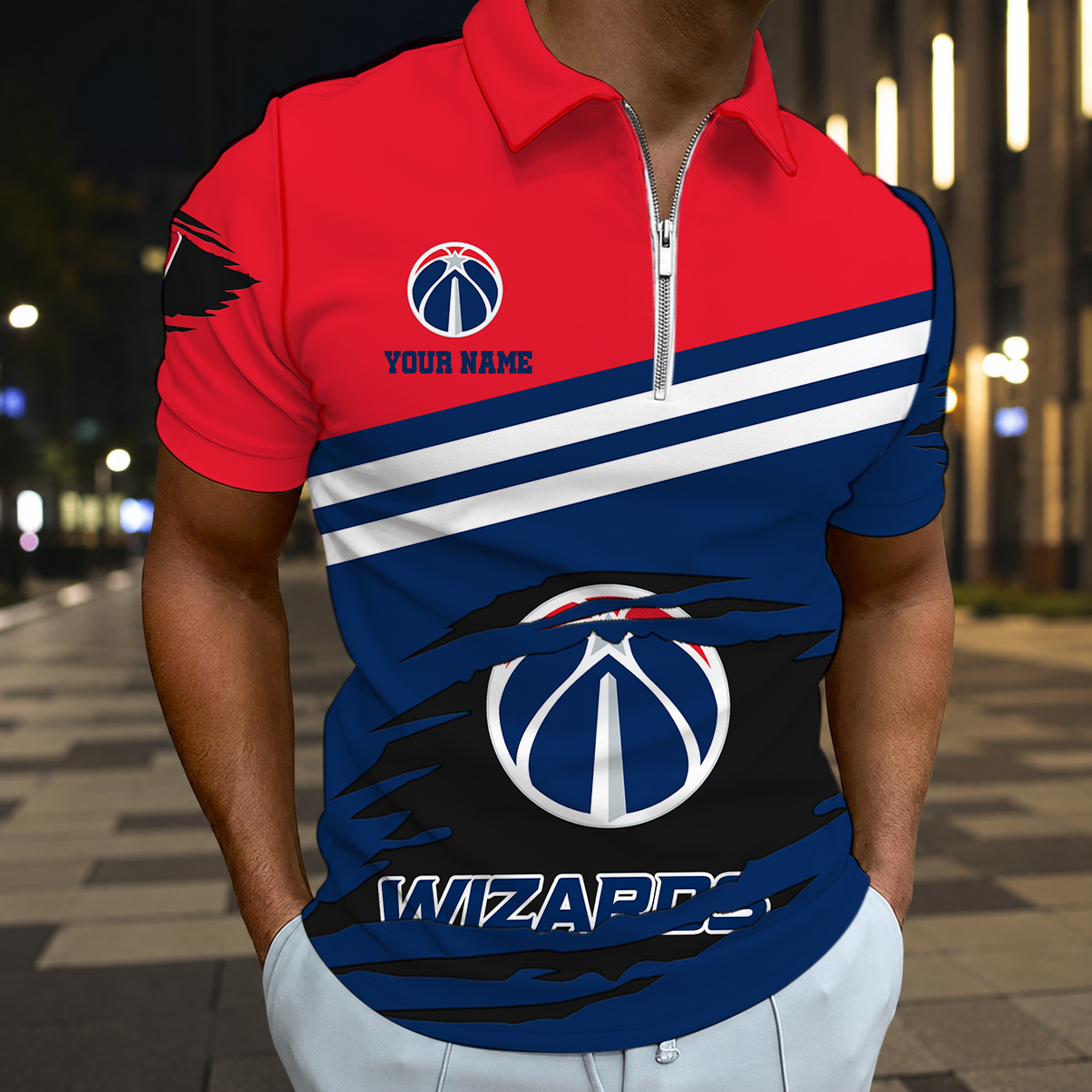 LIMITED EDITION - NEW CUSTOMIZED NBA28 WWI WASHINGTON WIZARDS T-SHIRT, POLO SHIRT, ZIP POLO SHIRT, SWEATSHIRT, HOODIE & ZIP HOODIE