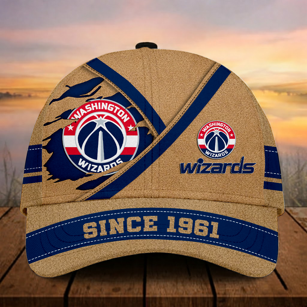 LIMITED EDITION - NEW CUSTOMIZED NBA28 WWI WASHINGTON WIZARDS CLASSIC CAP