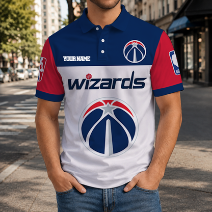 SPECIAL EDITION - NEW CUSTOMIZED NBA28 WWI WASHINGTON WIZARDS T-SHIRT, POLO SHIRT, ZIP POLO SHIRT, SWEATSHIRT, HOODIE & ZIP HOODIE