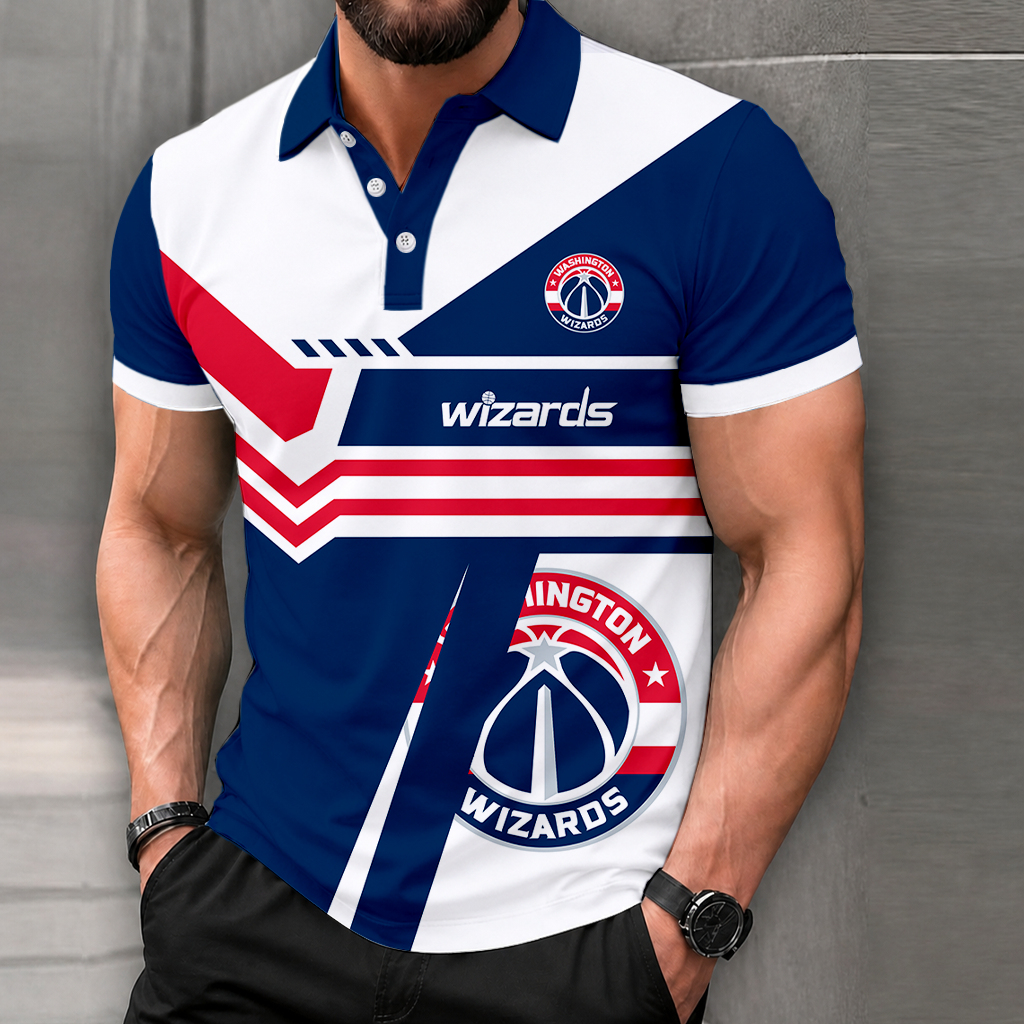 LIMITED EDITION - NEW CUSTOMIZED NBA28 WWI WASHINGTON WIZARDS POLO SHIRT, ZIP POLO SHIRT & T-SHIRTS