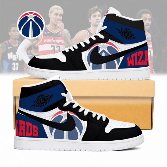 LIMITED EDITION - NEW CUSTOMIZED NBA28 WWI WASHINGTON WIZARDS AIR JORDAN SNEAKERS