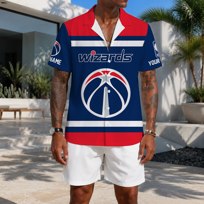 EXCLUSIVE EDITION - NEW CUSTOMIZED NBA28 WWI WASHINGTON WIZARDS UNISEX HAWAIIAN SHIRT