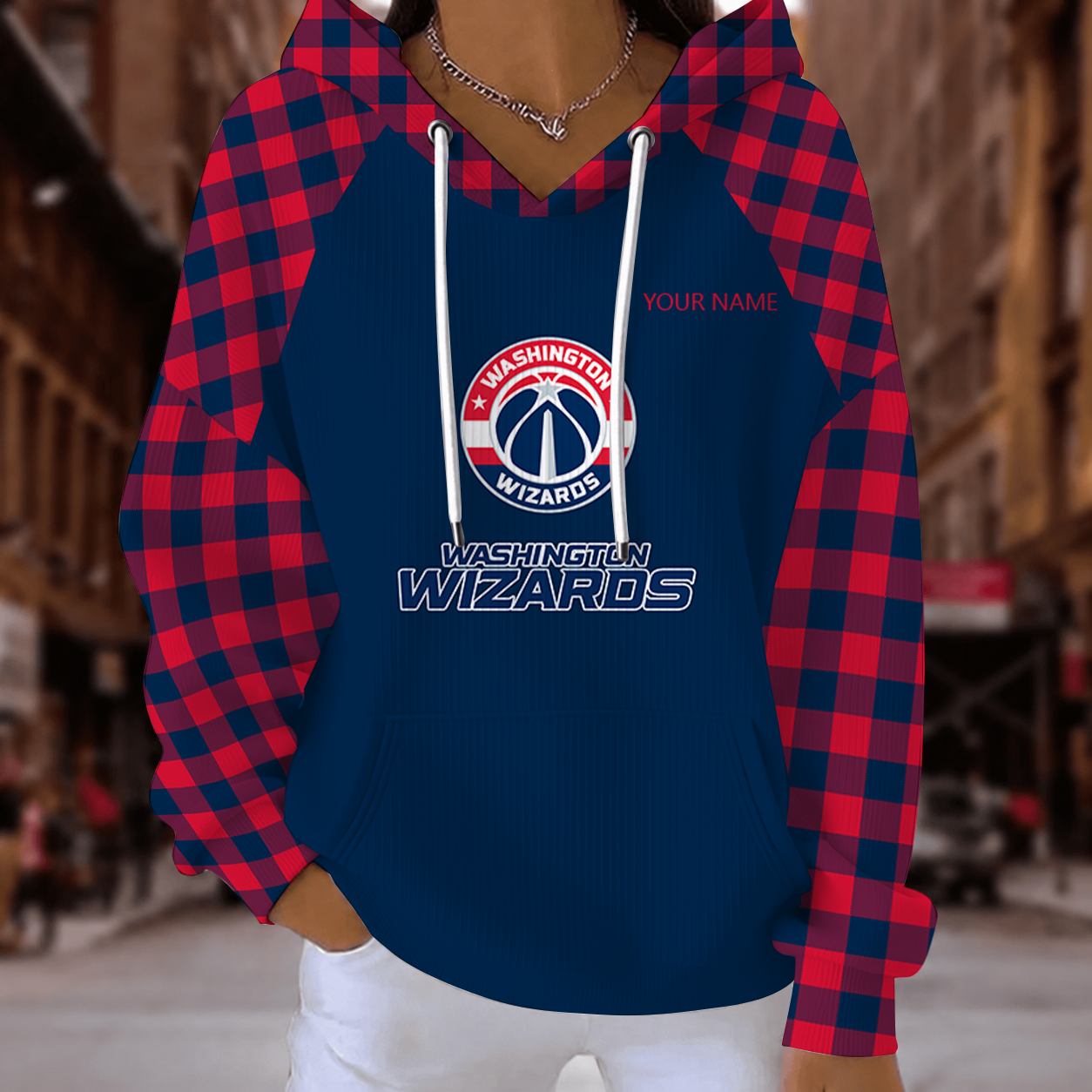 [HOT DEAL] NEW CUSTOMIZED NBA28 WWI WASHINGTON WIZARDS  RIBBED HOODIE & SWEATSHIRT