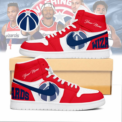 LIMITED EDITION - NEW CUSTOMIZED NBA28 WWI WASHINGTON WIZARDS AIR JORDAN SNEAKERS