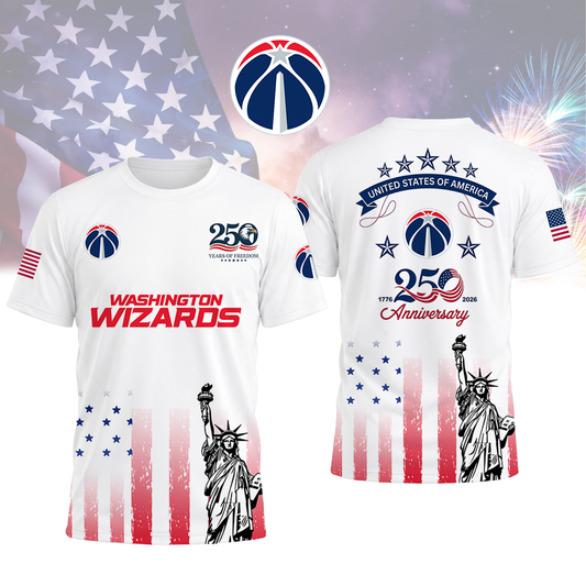 LIMITED EDITION - NEW CUSTOMIZED NBA28 WWI WASHINGTON WIZARDS T-SHIRT, POLO SHIRT, ZIP POLO SHIRT, SWEATSHIRT, HOODIE & ZIP HOODIE