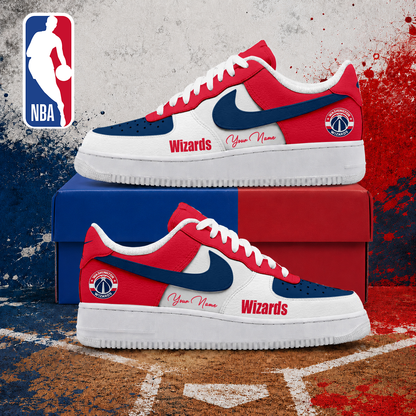 MEGA SALE - NEW CUSTOMIZED NBA28 WWI WASHINGTON WIZARDS AF1 SNEAKERS