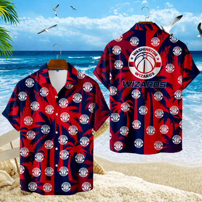 LIMITED EDITION - NEW CUSTOMIZED NBA28 WWI WASHINGTON WIZARDS UNISEX HAWAIIAN SHIRT
