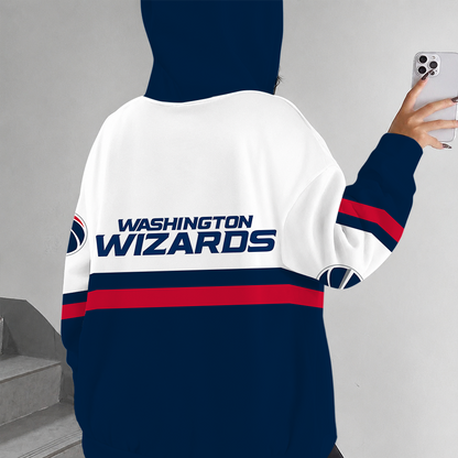 [HOT DEAL] NEW CUSTOMIZED NBA28 WWI WASHINGTON WIZARDS ZIP HOODIE