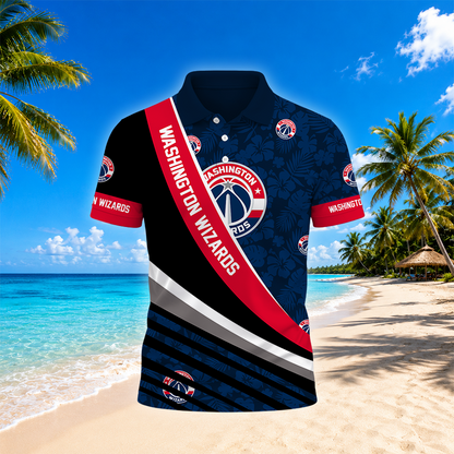 [HOT DEAL] NEW CUSTOMIZED NBA28 WWI WASHINGTON WIZARDS POLO SHIRT
